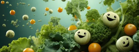 Darm bevat groentebacteriën