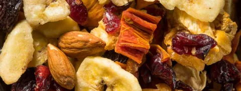 Gedroogd fruit voor een lage glycemische index